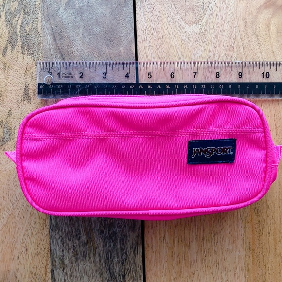 Jansport Bag in HOT PINK double zipper - Picture 8 of 10
